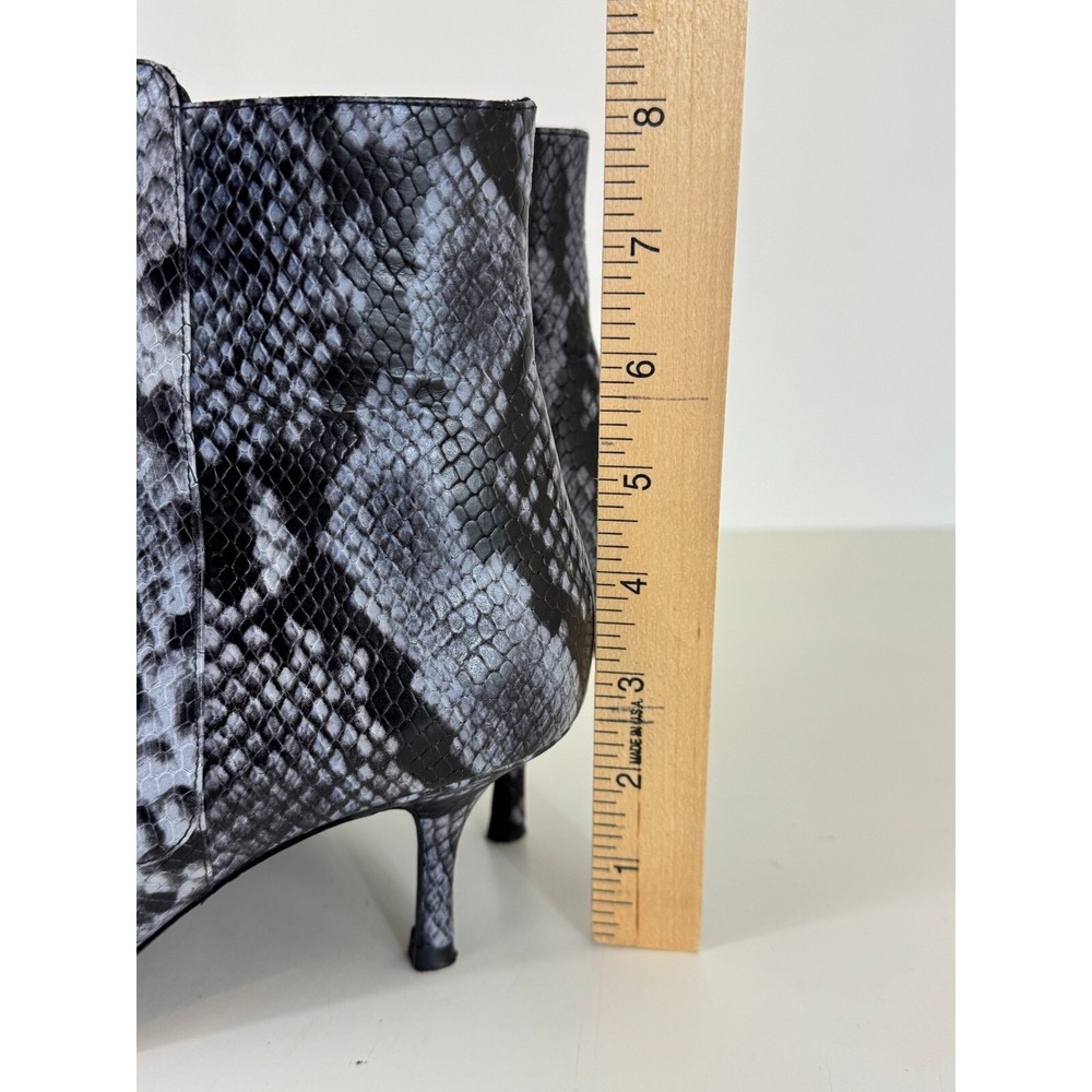 Anine Bing Ava Cloudy Boots Python Snake Pointed Toe Kitten Heel EU 41 US 10.5 - Picture 14 of 14